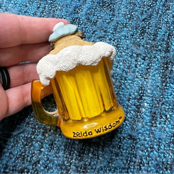 Zelda Wisdom 2006 Had Beer Want Milk Mini Clock Bulldog Figurine - Picture 6 of 10